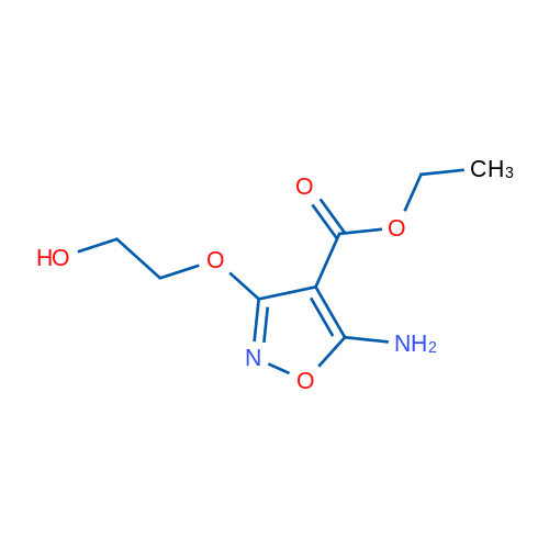 Ethyl 5-amino-3-(2-hydroxyethoxy)isoxazole-4-carboxylate 1g