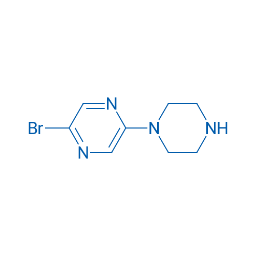 2-Bromo-5-(piperazin-1-yl)pyrazine 250mg