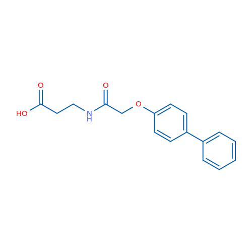 3-(2-([1,1'-Biphenyl]-4-yloxy)acetamido)propanoic acid 1g