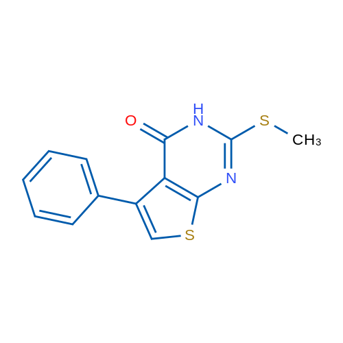2-(Methylthio)-5-phenylthieno[2,3-d]pyrimidin-4(3H)-one 1g