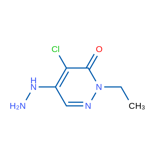 4-Chloro-2-ethyl-5-hydrazinylpyridazin-3(2H)-one 1g