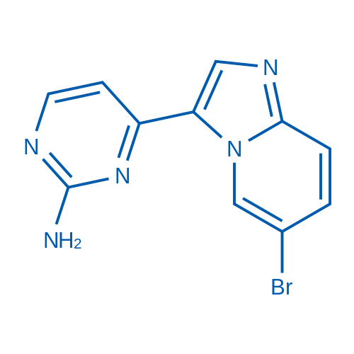 4-(6-Bromoimidazo[1,2-a]pyridin-3-yl)pyrimidin-2-amine 50mg