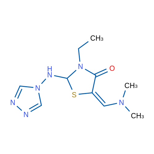 2-((4H-1,2,4-Triazol-4-yl)amino)-5-((dimethylamino)methylene)-3-ethylthiazolidin-4-one 5g