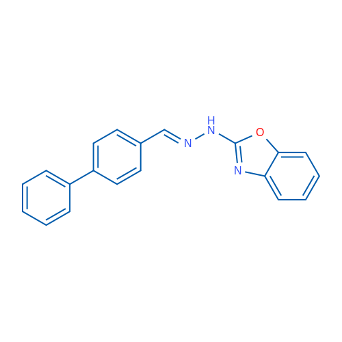 2-{2-[(4-phenylphenyl)methylidene]hydrazin-1-yl}-1,3-benzoxazole 1g