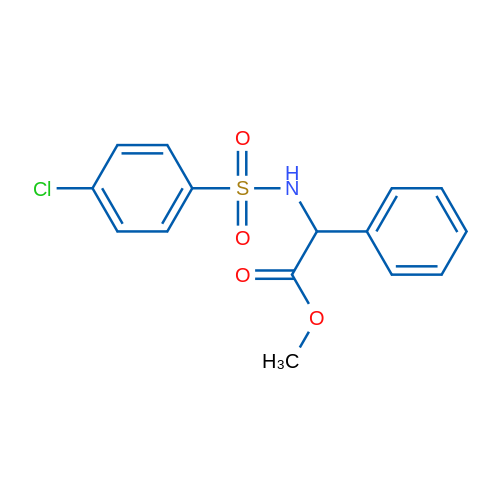 Methyl 2-(4-chlorophenylsulfonamido)-2-phenylacetate 1g