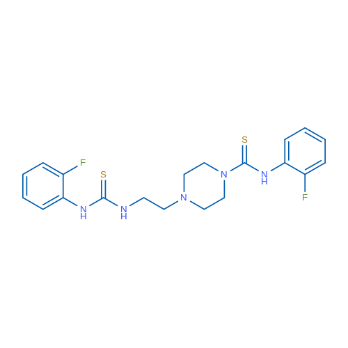 N-(2-Fluorophenyl)-4-(2-{[(2-fluorophenyl)carbamothioyl]amino}ethyl)piperazine-1-carbothioamide 1g
