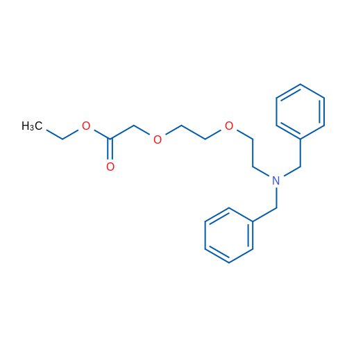 Ethyl 2-(2-(2-(dibenzylamino)ethoxy)ethoxy)acetate 1g