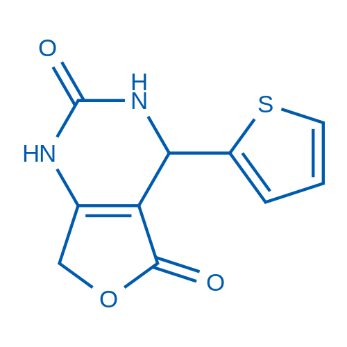 4-(Thiophen-2-yl)-3,4-dihydrofuro[3,4-d]pyrimidine-2,5(1H,7H)-dione 100mg
