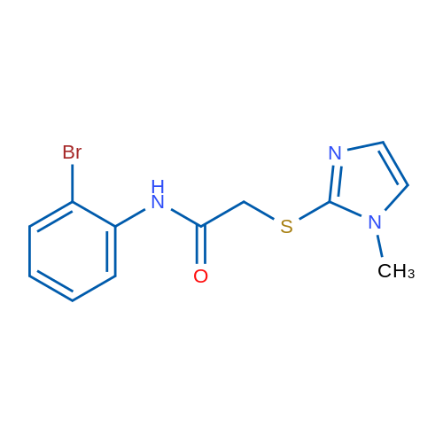 N-(2-Bromophenyl)-2-[(1-methyl-1H-imidazol-2-yl)sulfanyl]acetamide 1g