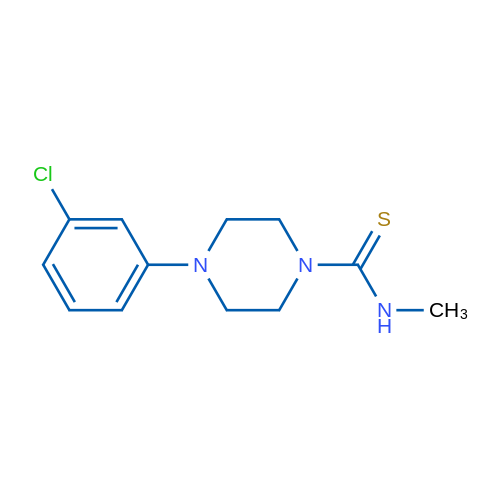 4-(3-Chlorophenyl)-N-methylpiperazine-1-carbothioamide 1g