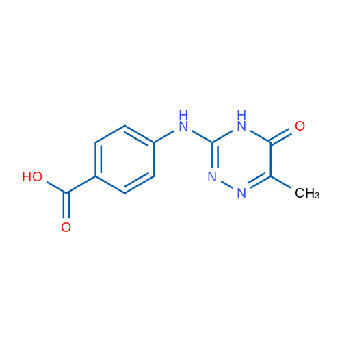 4-((6-Methyl-5-oxo-4,5-dihydro-1,2,4-triazin-3-yl)amino)benzoic acid 1g