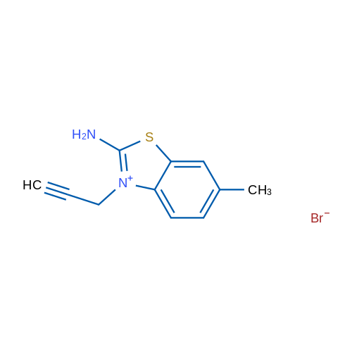2-amino-6-methyl-3-(prop-2-yn-1-yl)benzo[d]thiazol-3-ium bromide 1g