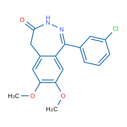 1-(3-Chlorophenyl)-7,8-dimethoxy-3H-benzo[d][1,2]diazepin-4(5H)-one 250mg