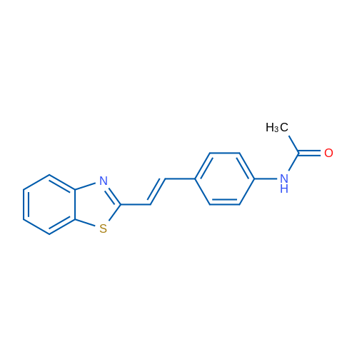 N-{4-[(E)-2-(1,3-benzothiazol-2-yl)ethenyl]phenyl}acetamide 100mg