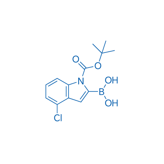 (1-(tert-Butoxycarbonyl)-4-chloro-1H-indol-2-yl)boronic acid 250mg