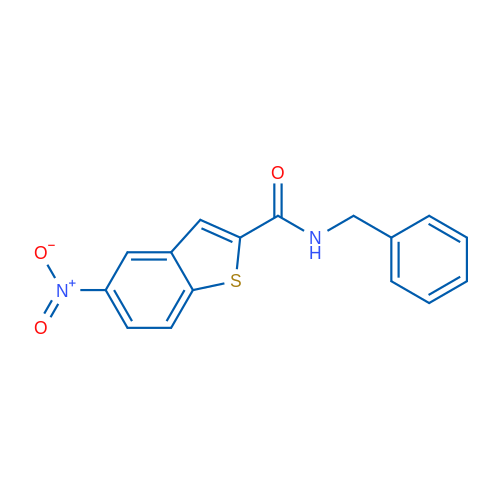 N-Benzyl-5-nitro-1-benzothiophene-2-carboxamide 1g