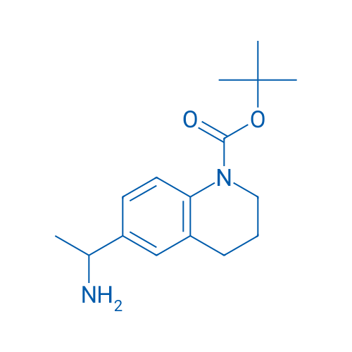 tert-Butyl 6-(1-aminoethyl)-3,4-dihydroquinoline-1(2H)-carboxylate 250mg