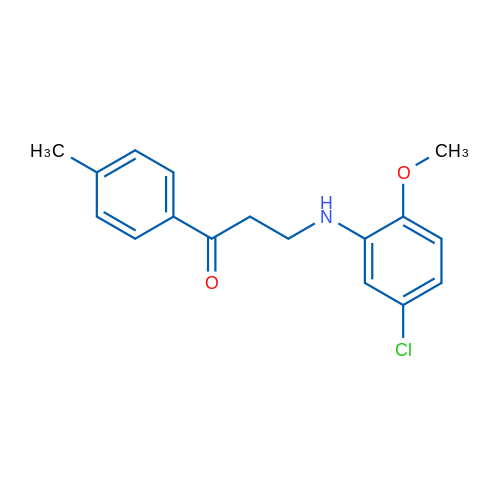 3-((5-Chloro-2-methoxyphenyl)amino)-1-(p-tolyl)propan-1-one 1g