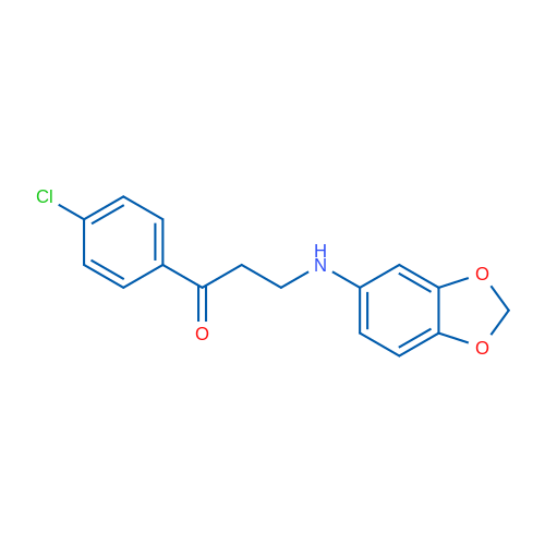 3-(Benzo[d][1,3]dioxol-5-ylamino)-1-(4-chlorophenyl)propan-1-one 1g