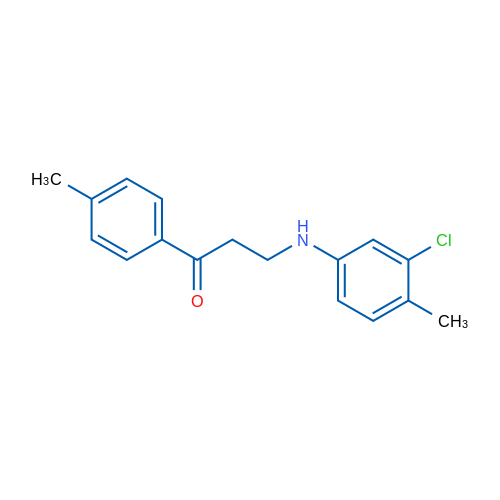 3-((3-Chloro-4-methylphenyl)amino)-1-(p-tolyl)propan-1-one 1g