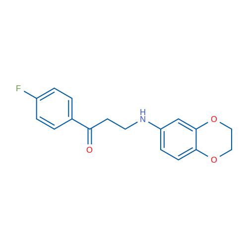 3-((2,3-Dihydrobenzo[b][1,4]dioxin-6-yl)amino)-1-(4-fluorophenyl)propan-1-one 1g