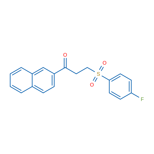 3-((4-Fluorophenyl)sulfonyl)-1-(naphthalen-2-yl)propan-1-one 1g