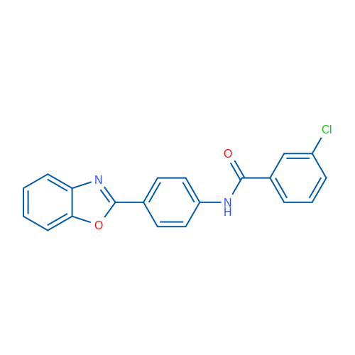 N-[4-(1,3-Benzoxazol-2-yl)phenyl]-3-chlorobenzamide 1g