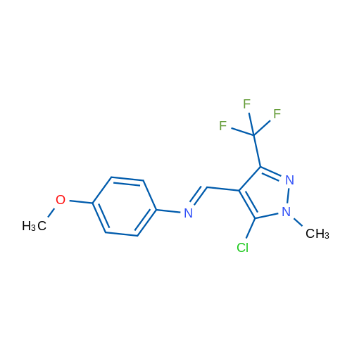 (1E)-1-[5-Chloro-1-methyl-3-(trifluoromethyl)-1H-pyrazol-4-yl]-N-(4-methoxyphenyl)methanimine 1g