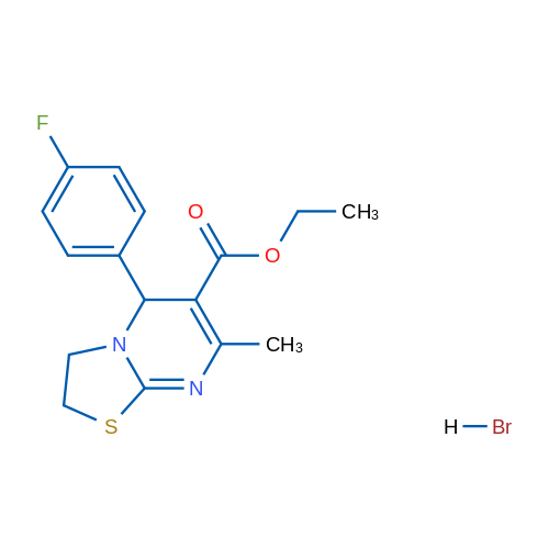 Ethyl 5-(4-fluorophenyl)-7-methyl-2H,3H,5H-[1,3]thiazolo[3,2-a]pyrimidine-6-carboxylate hydrobromide 1g