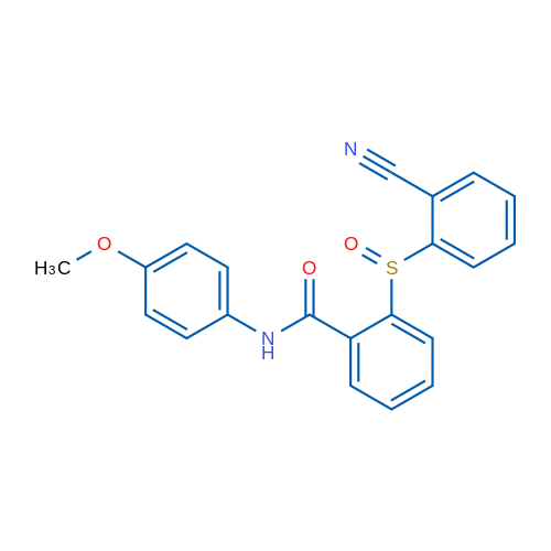 2-(2-Cyanobenzenesulfinyl)-N-(4-methoxyphenyl)benzamide 1g