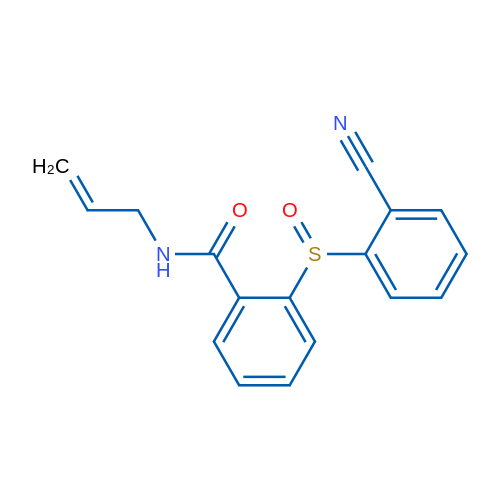 2-(2-Cyanobenzenesulfinyl)-N-(prop-2-en-1-yl)benzamide 1g