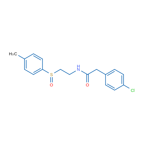 2-(4-Chlorophenyl)-N-[2-(4-methylbenzenesulfinyl)ethyl]acetamide 1g