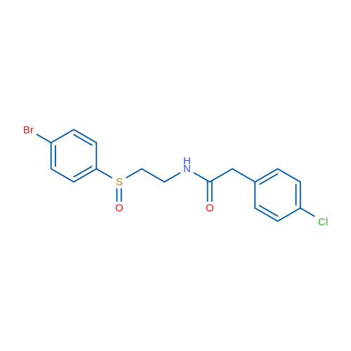 N-[2-(4-Bromobenzenesulfinyl)ethyl]-2-(4-chlorophenyl)acetamide 1g
