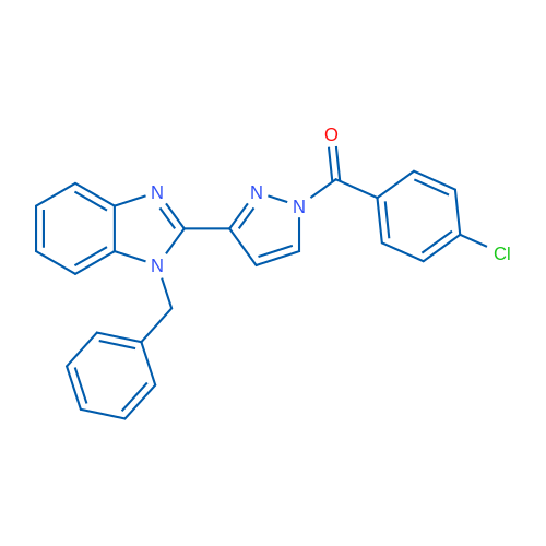 1-Benzyl-2-[1-(4-chlorobenzoyl)-1H-pyrazol-3-yl]-1H-1,3-benzodiazole 1g