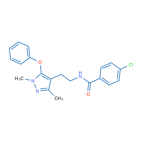 4-Chloro-N-[2-(1,3-dimethyl-5-phenoxy-1H-pyrazol-4-yl)ethyl]benzamide 1g