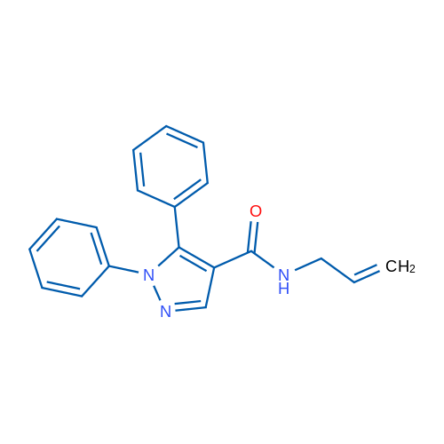 1,5-Diphenyl-N-(prop-2-en-1-yl)-1H-pyrazole-4-carboxamide 1g