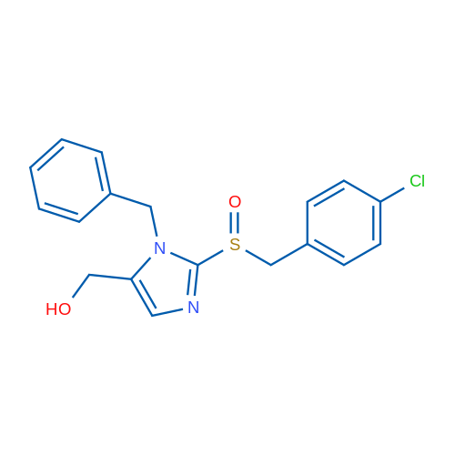 {1-benzyl-2-[(4-chlorophenyl)methanesulfinyl]-1H-imidazol-5-yl}methanol 1g