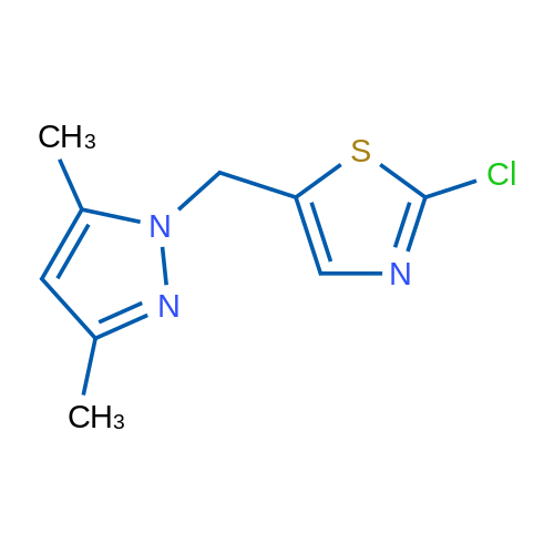 2-Chloro-5-((3,5-dimethyl-1H-pyrazol-1-yl)methyl)thiazole 5g