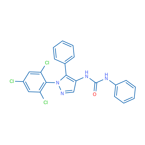 1-Phenyl-3-[5-phenyl-1-(2,4,6-trichlorophenyl)-1H-pyrazol-4-yl]urea 1g