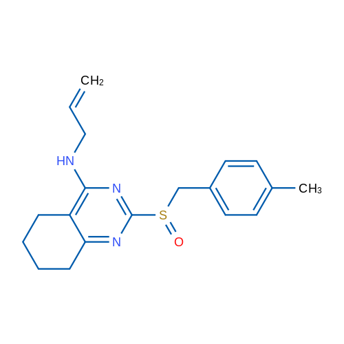 2-[(4-Methylphenyl)methanesulfinyl]-N-(prop-2-en-1-yl)-5,6,7,8-tetrahydroquinazolin-4-amine 1g