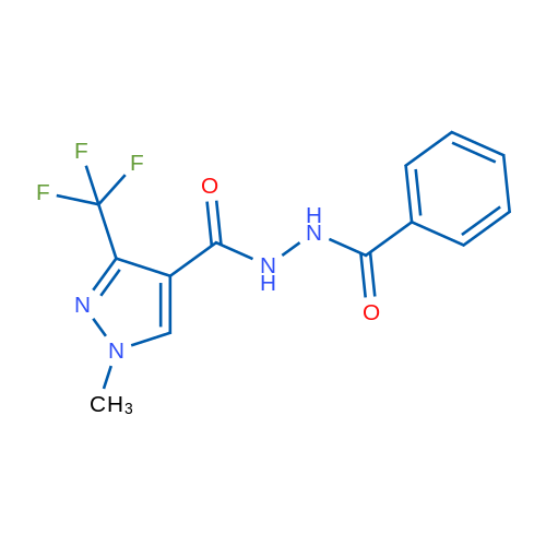N'-[1-Methyl-3-(trifluoromethyl)-1H-pyrazole-4-carbonyl]benzohydrazide 1g