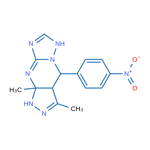 4,7-Dimethyl-2-(4-nitrophenyl)-1,5,6,8,10,12-hexaazatricyclo[7.3.0.0^{3,7}]dodeca-4,9,11-triene 1g