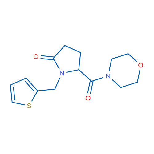 5-(Morpholine-4-carbonyl)-1-[(thiophen-2-yl)methyl]pyrrolidin-2-one 1g