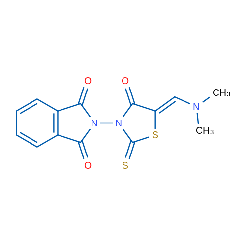 2-[(5Z)-5-[(Dimethylamino)methylidene]-4-oxo-2-sulfanylidene-1,3-thiazolidin-3-yl]-2,3-dihydro-1H-isoindole-1,3-dione 1g