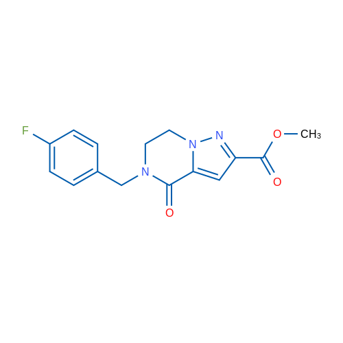 Methyl 5-[(4-fluorophenyl)methyl]-4-oxo-4H,5H,6H,7H-pyrazolo[1,5-a]pyrazine-2-carboxylate 1g