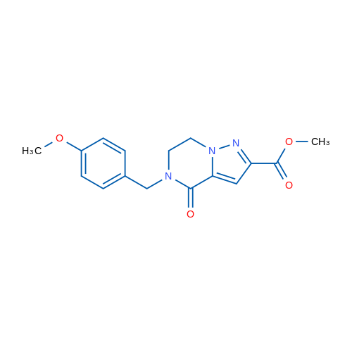 Methyl 5-[(4-methoxyphenyl)methyl]-4-oxo-4H,5H,6H,7H-pyrazolo[1,5-a]pyrazine-2-carboxylate 1g