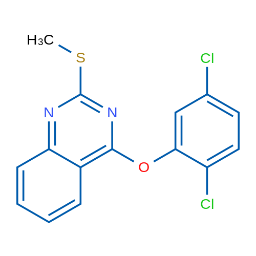 4-(2,5-Dichlorophenoxy)-2-(methylsulfanyl)quinazoline 1g