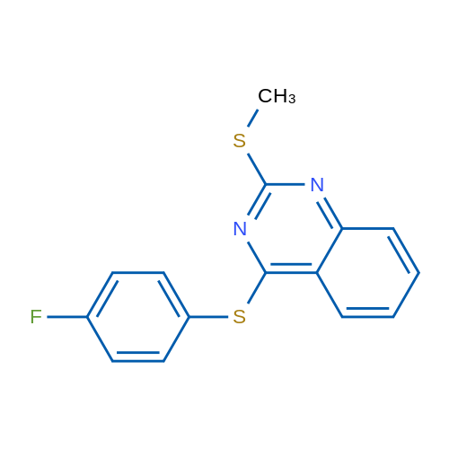 4-[(4-Fluorophenyl)sulfanyl]-2-(methylsulfanyl)quinazoline 1g