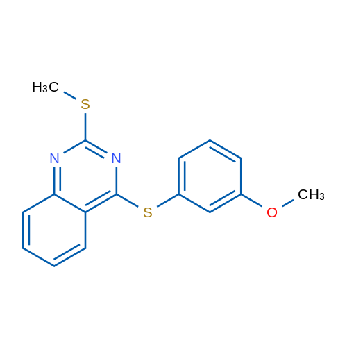 4-[(3-Methoxyphenyl)sulfanyl]-2-(methylsulfanyl)quinazoline 1g