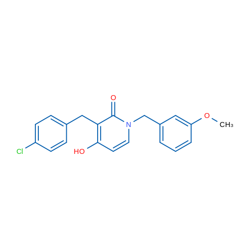 3-[(4-Chlorophenyl)methyl]-4-hydroxy-1-[(3-methoxyphenyl)methyl]-1,2-dihydropyridin-2-one 1g